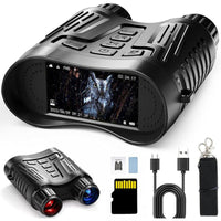 Night Vision Goggles with 32GB Card, 8X Digital Zoom Binoculars for Day & Night Use, Survival Telescopes, Waterproof Outdoor Camping & Hiking Equipment for Gifts, Travel Accessory Allinoneshop-24