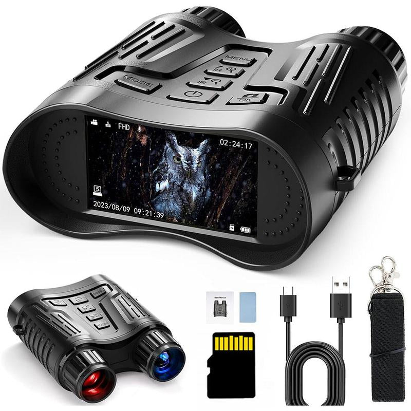 Night Vision Goggles with 32GB Card, 8X Digital Zoom Binoculars for Day & Night Use, Survival Telescopes, Waterproof Outdoor Camping & Hiking Equipment for Gifts, Travel Accessory Allinoneshop-24