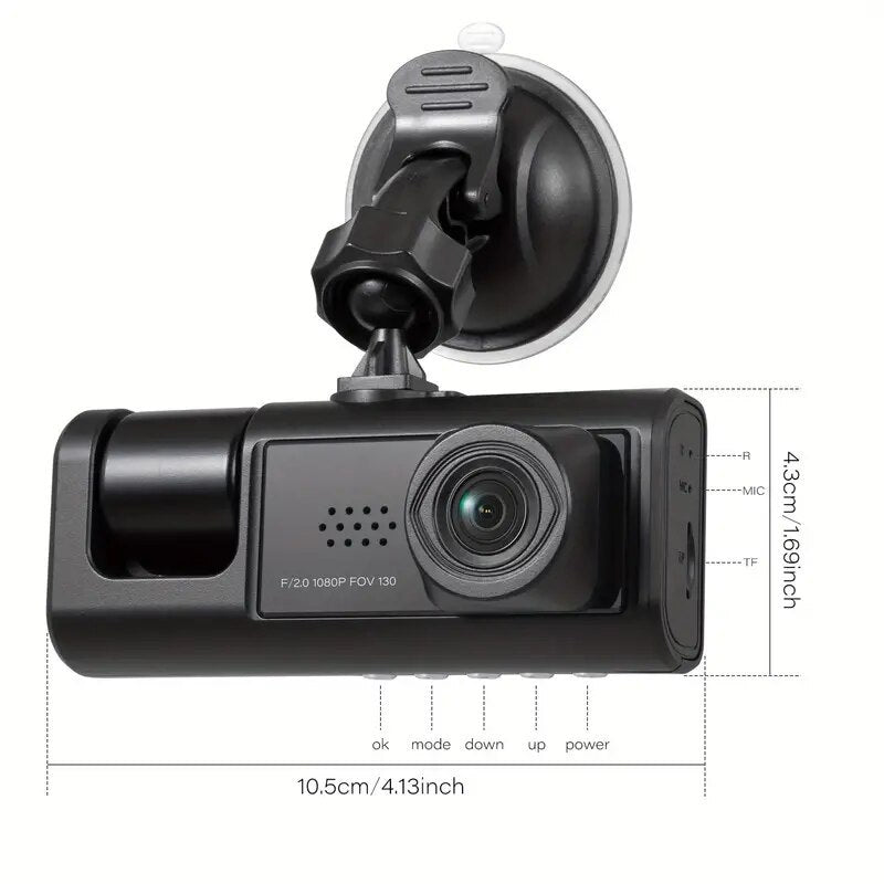 Night Vision Three Lens Vehicle Data Recorder Allinoneshop-24