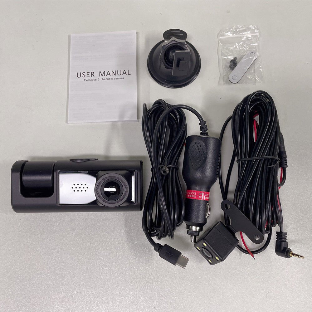 Night Vision Three Lens Vehicle Data Recorder Allinoneshop-24