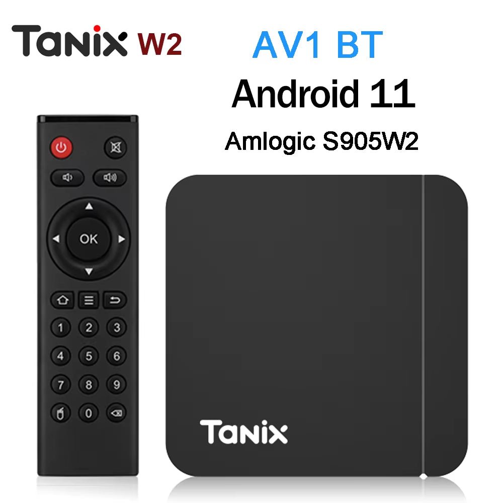 Original Tanix W2 Android 11 TV Box Amlogic S905W2 2G/16G AV1 BT TVBOX 2.4G&5G Dual Wifi 4K HD Set Top Box 4G/64G Media Player Allinoneshop-24