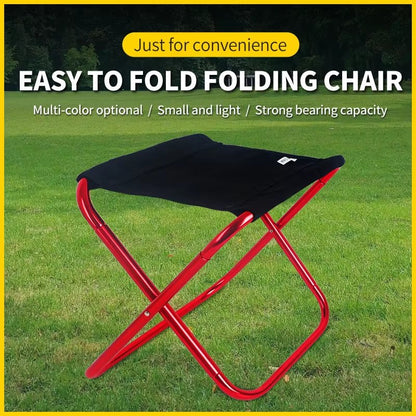 Outdoor Aluminium Alloy Portable Folding Picnic Camping Stool Mini Storage Fishing Chair Ultralight Furniture Allinoneshop-24
