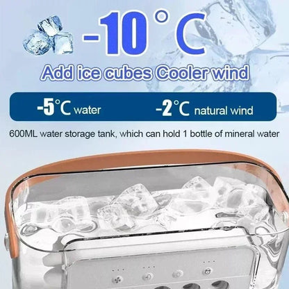 Portable Air Conditioner Fan Household Hydrocooling Water Mist Cooler Portable Air Adjustment for Office 3 Speed Fan Allinoneshop-24
