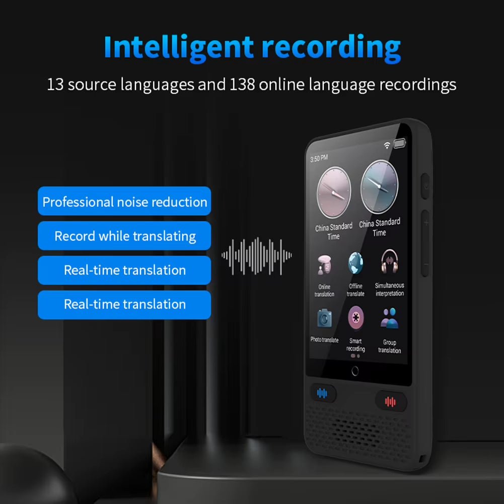 Portable Language Translator Device 138 Real-Time Languages Instant Voice Translator with Online Offline Translation Allinoneshop-24