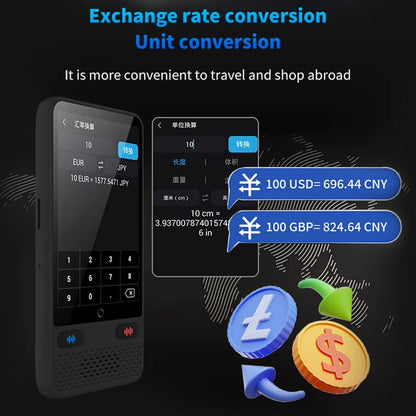 Portable Language Translator Device 138 Real-Time Languages Instant Voice Translator with Online Offline Translation Allinoneshop-24