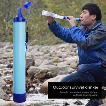 Portable Outdoor Water Purifier Camping Hiking Emergency Survival Water Filter Filtration Straws Allinoneshop-24