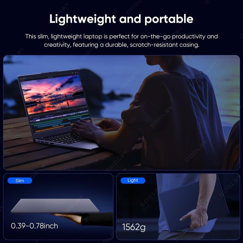 ‌Powerful 2025 Laptop for Work/Study: 15.6" FHD Screen, Intel 10Nm Quad-Core, 16GB DDR4 + 512GB Nvme, Privacy Camera Shutter Gaming Notebook Allinoneshop-24