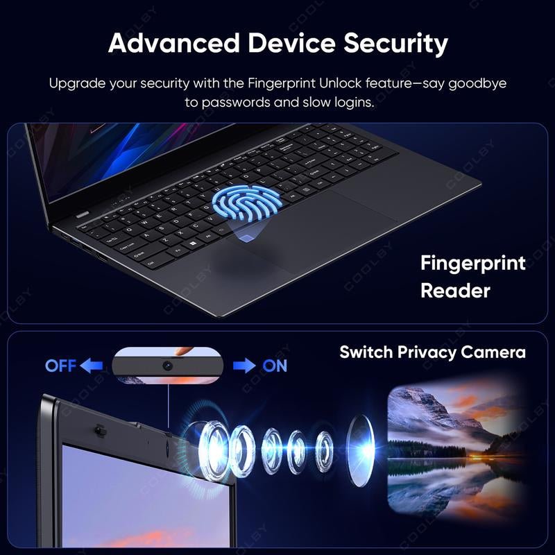 ‌Powerful 2025 Laptop for Work/Study: 15.6" FHD Screen, Intel 10Nm Quad-Core, 16GB DDR4 + 512GB Nvme, Privacy Camera Shutter Gaming Notebook Allinoneshop-24