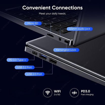 ‌Powerful 2025 Laptop for Work/Study: 15.6" FHD Screen, Intel 10Nm Quad-Core, 16GB DDR4 + 512GB Nvme, Privacy Camera Shutter Gaming Notebook Allinoneshop-24