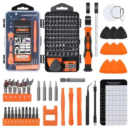 Precision Screwdriver Set,140 in 1 Repair Tool Kit with 118 Bits Magnetic Screwdriver Set for Computer,Laptop,Phone Etc Allinoneshop-24