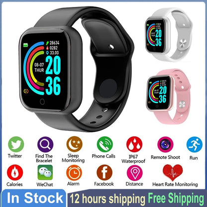 Pro Smart Watch Bluetooth Fitness Tracker Sports Watch Heart Rate Monitor Blood Pressure Smart Bracelet for Android IOS Allinoneshop-24