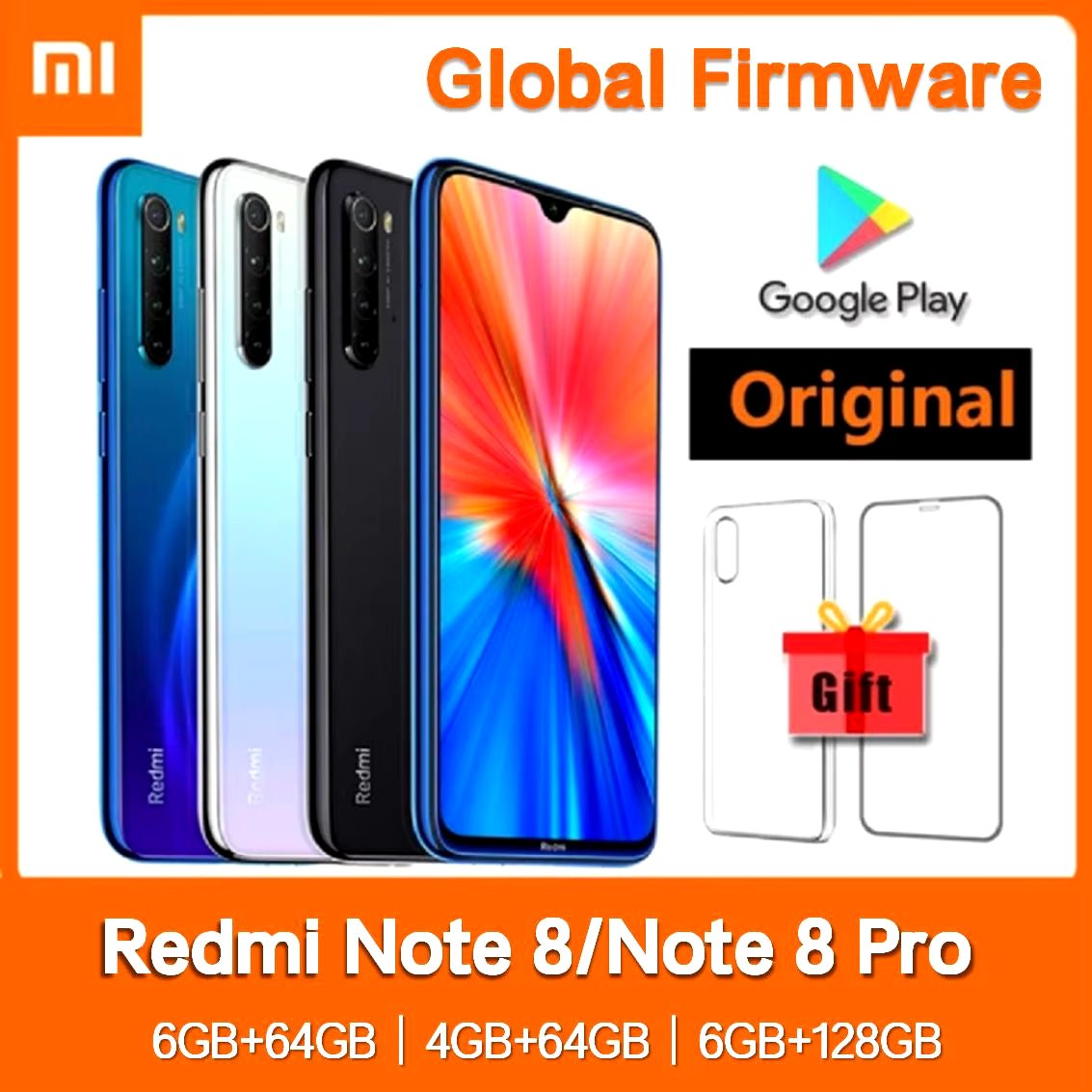Redmi Note 8/Note 8 Pro Smartphone Global Firmware with Phone Case Original Android Phone 4000Mah Baterry Quad Cmaera Allinoneshop-24