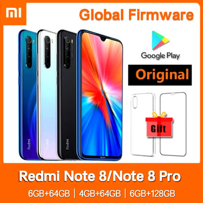 Redmi Note 8/Note 8 Pro Smartphone Global Firmware with Phone Case Original Android Phone 4000Mah Baterry Quad Cmaera Allinoneshop-24