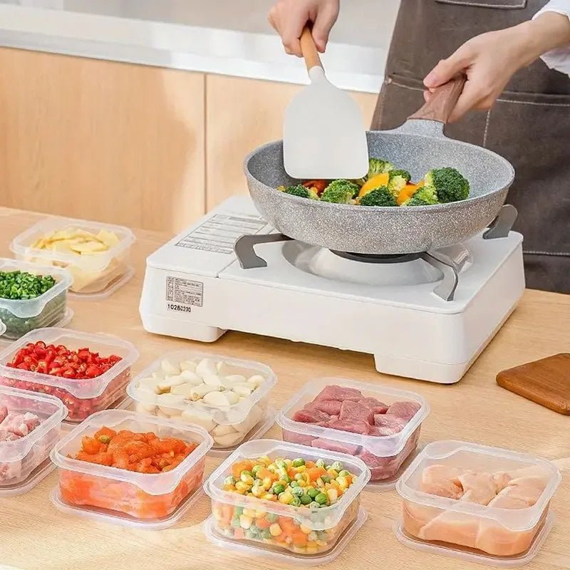 Refrigerator Meat Food Preservation Box Transparent Storage Box Food Grade Meat Freezing Box Home Vegetable Storage Organizer Allinoneshop-24