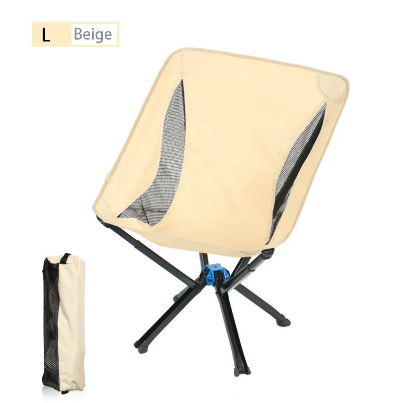 Small Portable Folding Camping Chair Outdoor Backpacking Picnic Travel One Button Quick Open Allinoneshop-24