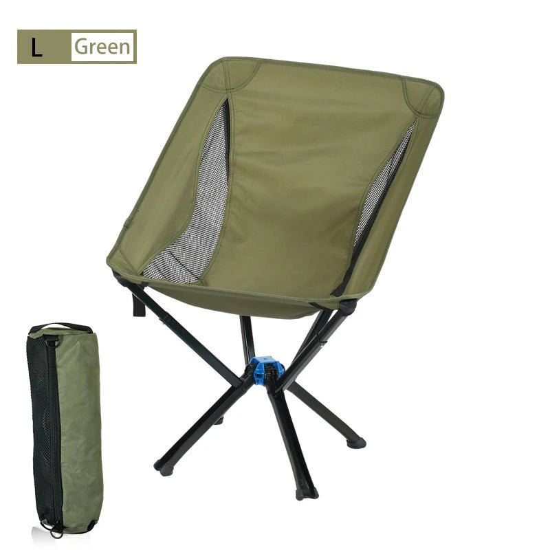Small Portable Folding Camping Chair Outdoor Backpacking Picnic Travel One Button Quick Open Allinoneshop-24