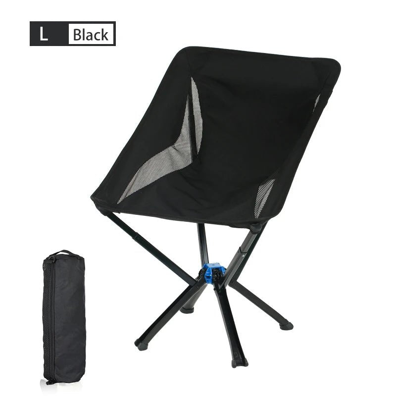 Small Portable Folding Camping Chair Outdoor Backpacking Picnic Travel One Button Quick Open Allinoneshop-24