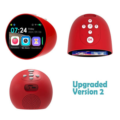 Smart AI Alarm Clock for Kids Talking Robot Buddy Educational Learning Toy Music Player Bedtime Stories Cool Gift for Boys Girls Allinoneshop-24