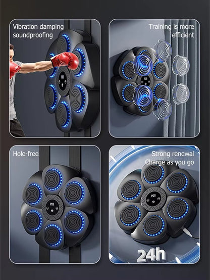 Smart Bluetooth Wall Mounted Boxing Machine, Punching Equipment, Music, Boxing Trainer, Gym, Home, Electronic, New Allinoneshop-24