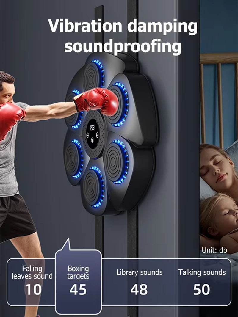 Smart Bluetooth Wall Mounted Boxing Machine, Punching Equipment, Music, Boxing Trainer, Gym, Home, Electronic, New Allinoneshop-24