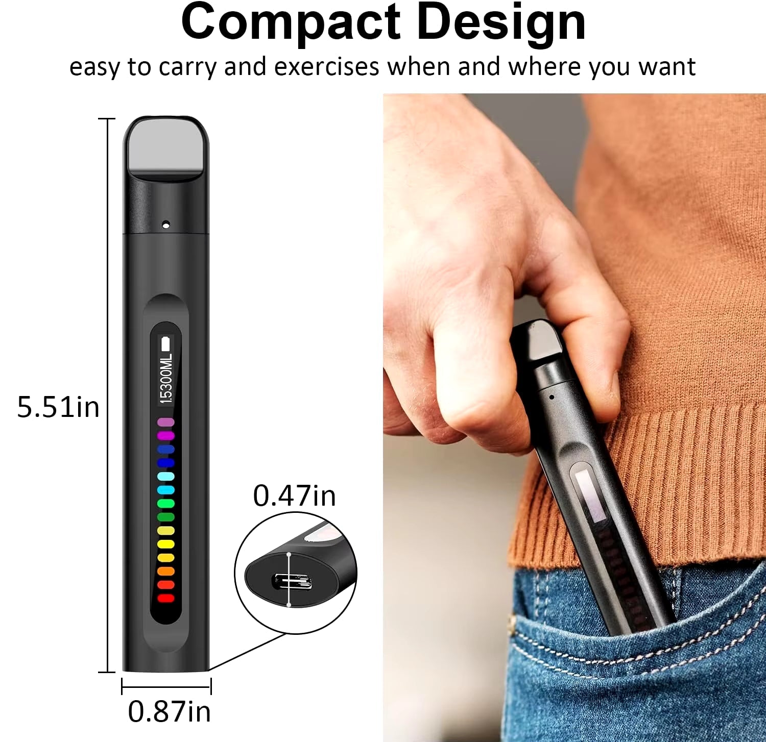 Smart Breathing Trainer, Breathing Exercise Device with Breath Monitor App to Strengthen Breathing Muscles Allinoneshop-24