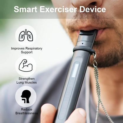 Smart Breathing Trainer, Breathing Exercise Device with Breath Monitor App to Strengthen Breathing Muscles Allinoneshop-24