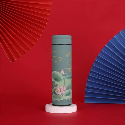 Smart Mug Tea Water Separation Classical Style Easy to Use Safety Thermos Cup Stainless Steel Thermos Bottle Intelligent Mug Allinoneshop-24