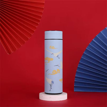 Smart Mug Tea Water Separation Classical Style Easy to Use Safety Thermos Cup Stainless Steel Thermos Bottle Intelligent Mug Allinoneshop-24