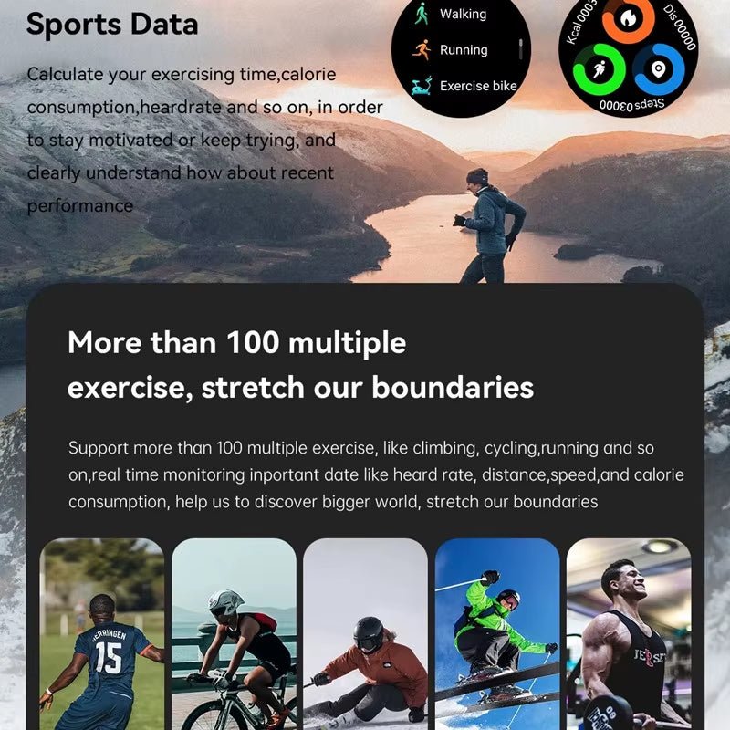 Smart Watch K52 Bluetooth Call 1.39Inch IPS Big Screen 400Mah Long Standby Health Monitoring Outdoor Sport Men Women Smartwatch Allinoneshop-24