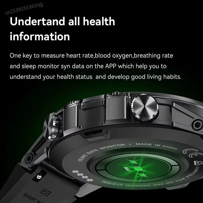 Smart Watch K52 Bluetooth Call 1.39Inch IPS Big Screen 400Mah Long Standby Health Monitoring Outdoor Sport Men Women Smartwatch Allinoneshop-24