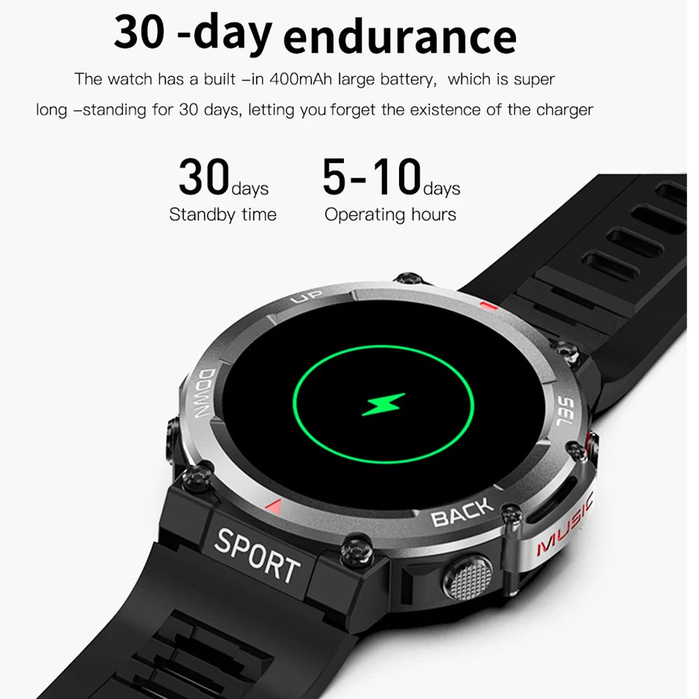 Smart Watch Men 1.39'' 420*420 HD Screen IP68 Waterproof Bluetooth Call Music Play Sport 420Mah LF33 Smartwatch Men 2024 Allinoneshop-24