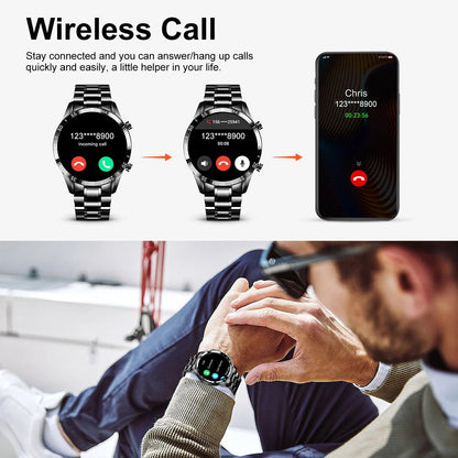 Smart Watch Men Fashion Full Touch Luxury Bluetooth Call Smart Watches Men Waterproof Sport Fitness Smartwatch for Men 2025 Allinoneshop-24