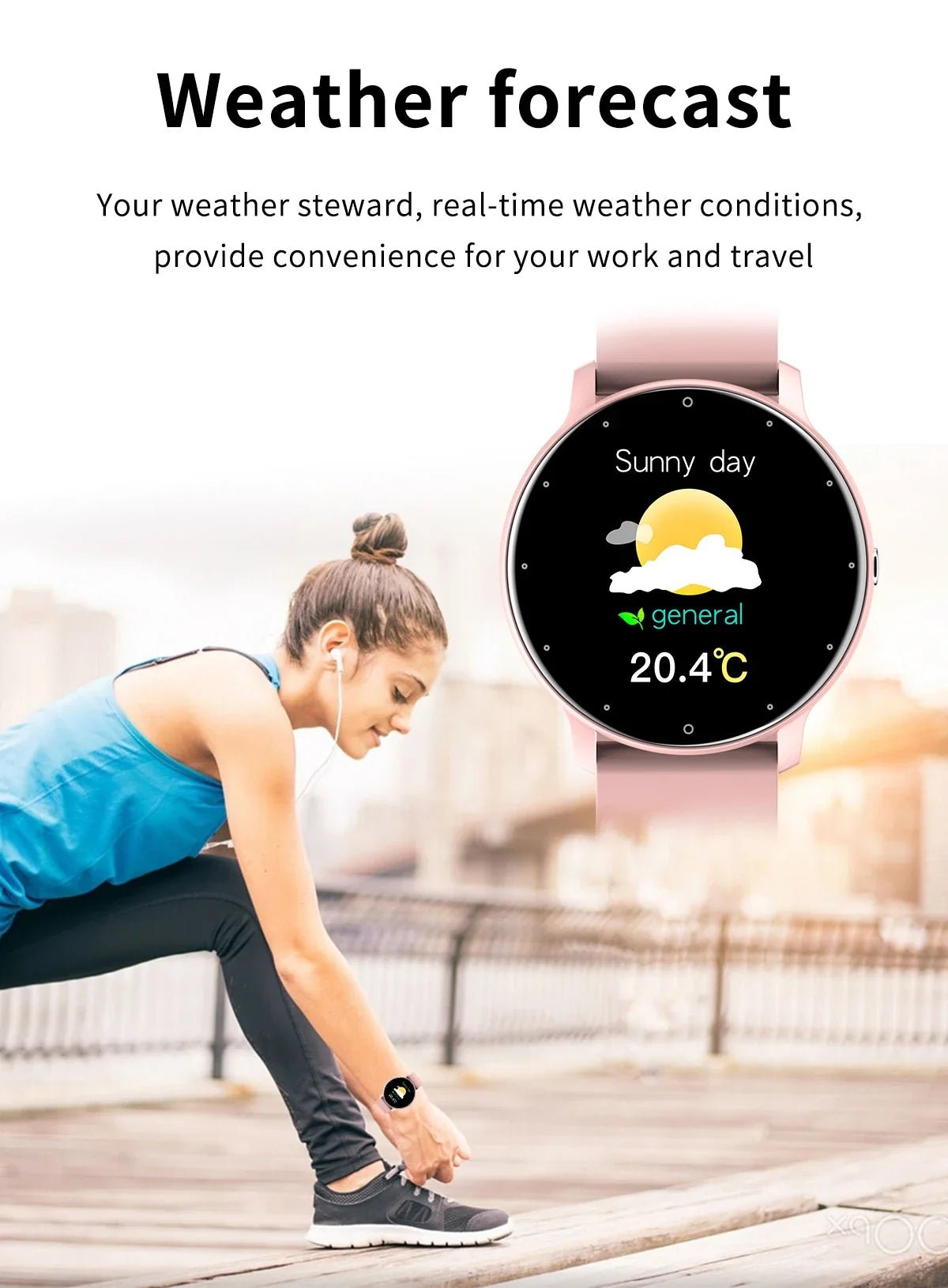 Smart Watch Waterproof Fitness Tracker Sport Men Women Sleep Heart Rate Monitor Smartwatch for Huawei Smartphone Allinoneshop-24
