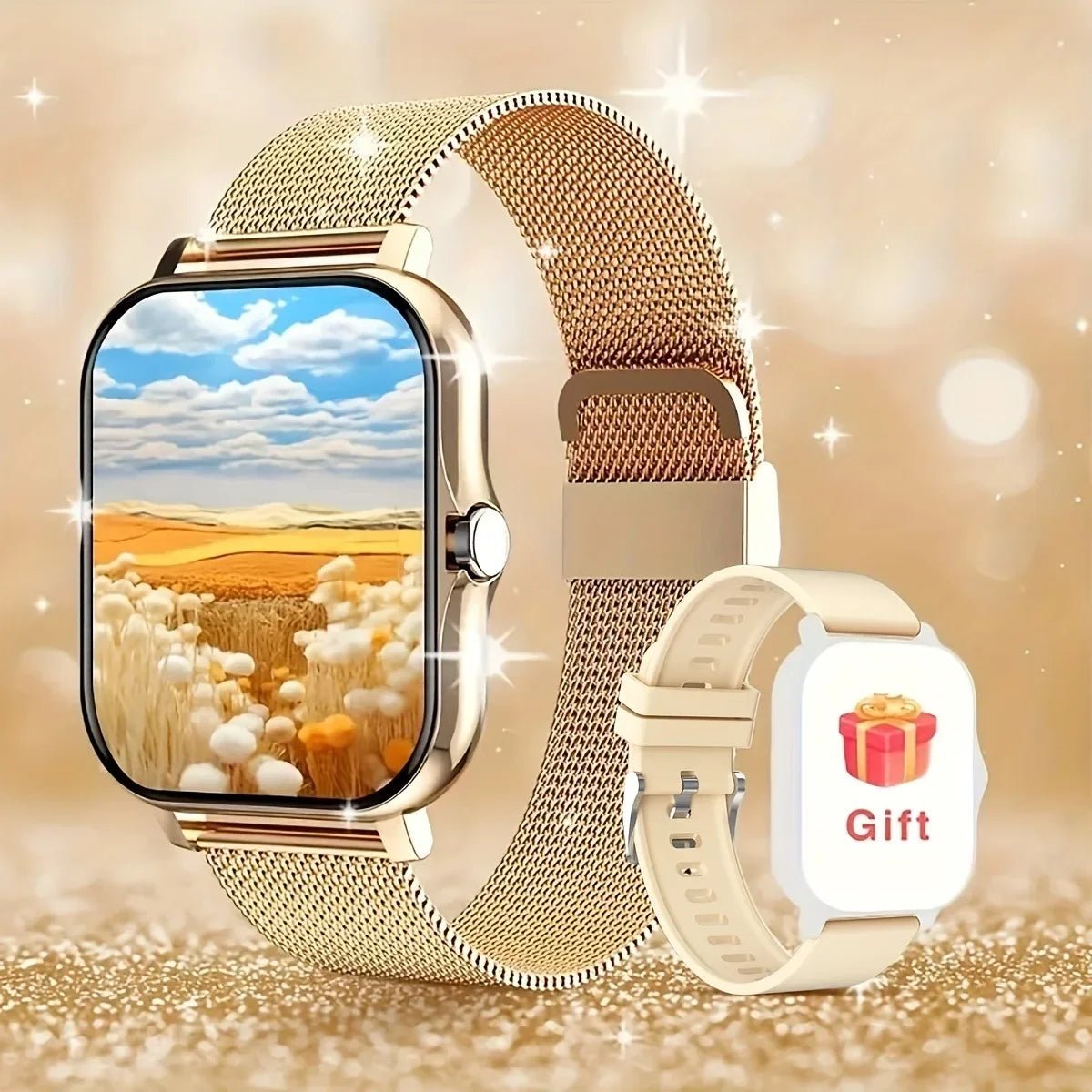 Smart Watches 2025 for Man Women Bluetooth Message Notification Smarthwhatch 1.91'' Display Fitness Tracker Smartwatch Android Allinoneshop-24