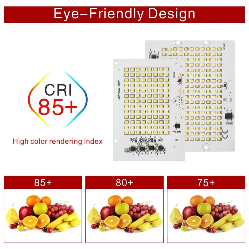 SMD 2835 LED Chip 100W 50W 30W 20W 10W Flood Light Beads AC 220V-240V Led Floodlight Lamp DIY for Outdoor Lighting Spotlight Allinoneshop-24