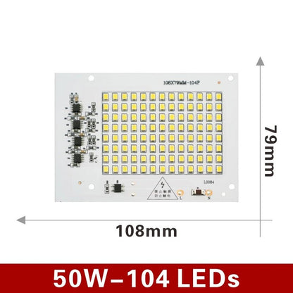 SMD 2835 LED Chip 100W 50W 30W 20W 10W Flood Light Beads AC 220V-240V Led Floodlight Lamp DIY for Outdoor Lighting Spotlight Allinoneshop-24