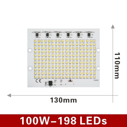 SMD 2835 LED Chip 100W 50W 30W 20W 10W Flood Light Beads AC 220V-240V Led Floodlight Lamp DIY for Outdoor Lighting Spotlight Allinoneshop-24