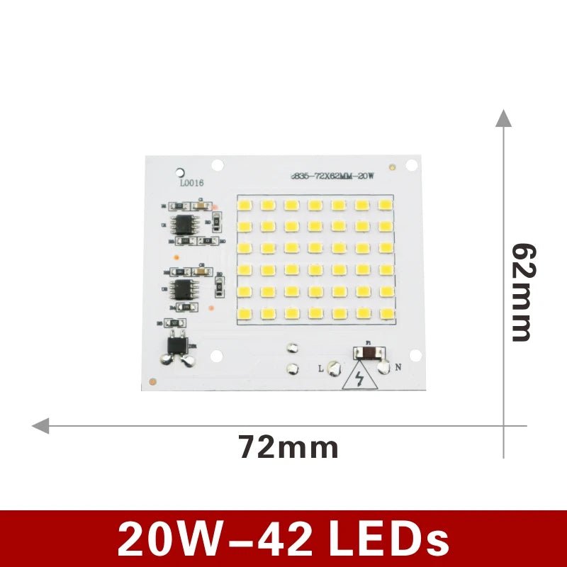 SMD 2835 LED Chip 100W 50W 30W 20W 10W Flood Light Beads AC 220V-240V Led Floodlight Lamp DIY for Outdoor Lighting Spotlight Allinoneshop-24