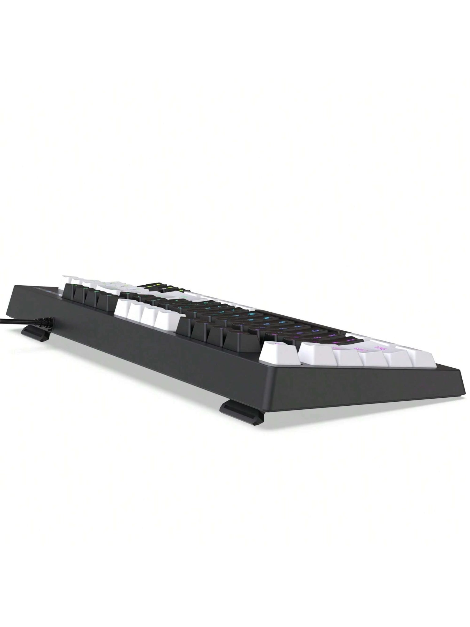 Snpurdiri Snpurdiri Rgb Illuminated, Compact Gaming Keyboard, Usb Cable 87-Key Gaming Keyboard, Led Rainbow Backlit Keyboard, Membrane Keyboard, Suitable for Laptop, Pc Gaming, and Work Keyboard Allinoneshop-24