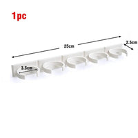 Spice Bottle Rack Kitchen Storage Rack Wall Mount Jars Holder Tools Plastic Clip Jar Rack Cabinet Door Hooks Ingredient Spice Allinoneshop-24