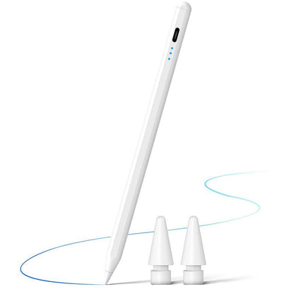 Stylus Pen for Ipad 9Th&10Th Generation, Palm Rejection, Tilt Writing, Power Indicator Light, USB C Fast Charge Pencil, Compatible with 2018-2024 Pro 11"/12.9", 10/9/8/7/6, Mini 5/6 and Air3/4/5 Allinoneshop-24