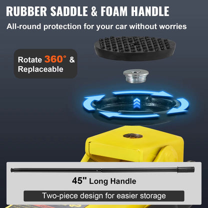 Succebuy Floor Jack Low Profile Floor Jack Heavy-Duty Steel Racing Floor Jack Quick Lift Pump Floor Lifting Range 3.64"-19.49" Allinoneshop-24