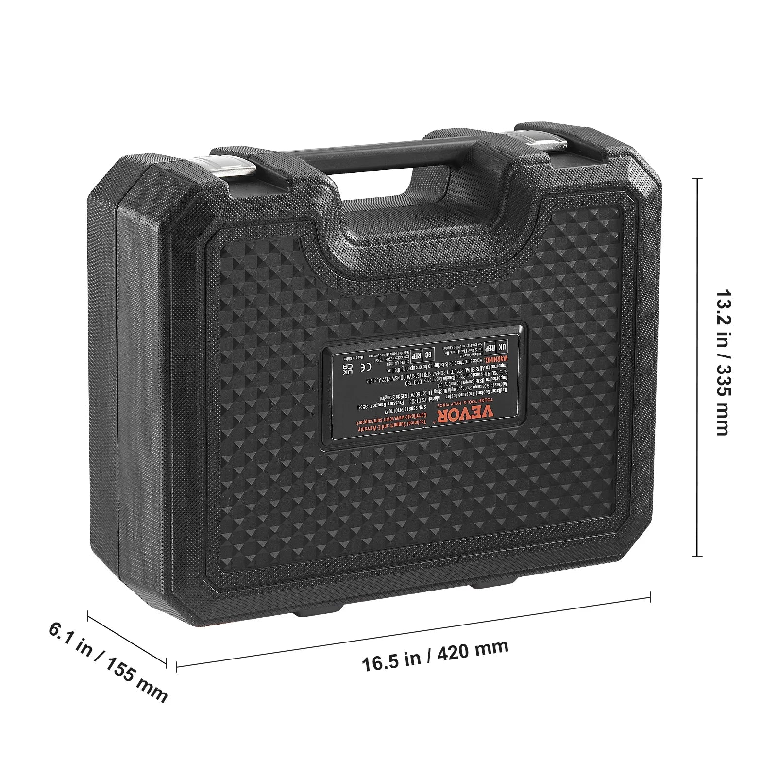 Succebuy Universal Radiator Pressure Tester Kit Manual Pump Color-Coded Steel Test Cap Adapters Toolbox for Car Motorcycle Truck Allinoneshop-24