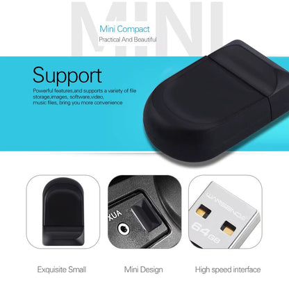 Super Mini USB Flash Drive Waterproof Pendrive 64GB 32GB 16GB 8GB 4GB Real Capacity USB 2.0 Memory Stick Thumbdrive Allinoneshop-24