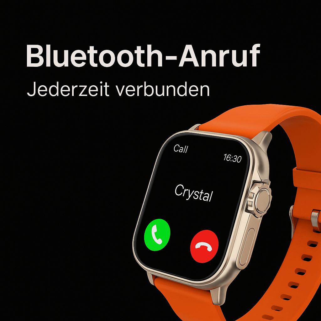 T900Ultra Smartwatch – Bluetooth Anruf, 30 Tage Akku, Herzfrequenz, Fitness & mehr – Für Android & iOS - Allinoneshop - 247445011497440