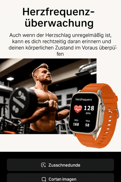 T900Ultra Smartwatch – Bluetooth Anruf, 30 Tage Akku, Herzfrequenz, Fitness & mehr – Für Android & iOS - Allinoneshop - 247445040843881