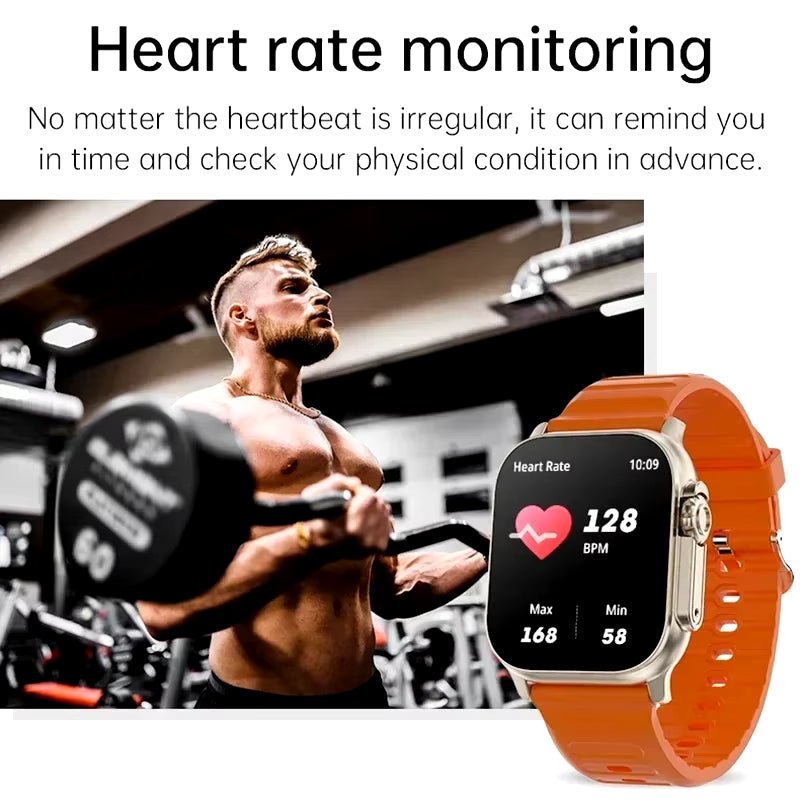 T900Ultra Smartwatch Bluetooth Talk Smartwatch Message Alert Heart Rate Monitor Sports Watch for Android IOS Men Women Allinoneshop-24