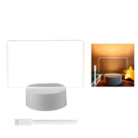 Transparent Message Board Night Light Glowing Memo Acrylic LED Ambient Lights Daily Moment Note Board Erasable Room Decor Gift Allinoneshop-24