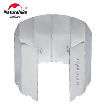 Ultralight Outdoor 8 Plates Foldable Wind Shield Camping Stoves Windshield Foldable Gas Cookers Wind Deflectors Stove Allinoneshop-24