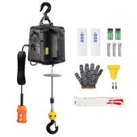 VEVOR Electric Hoist Winch, 1500W Portable Power Winch Crane, Various Specifications, Wired and Wireless Remote Control, Overload Protection Allinoneshop-24